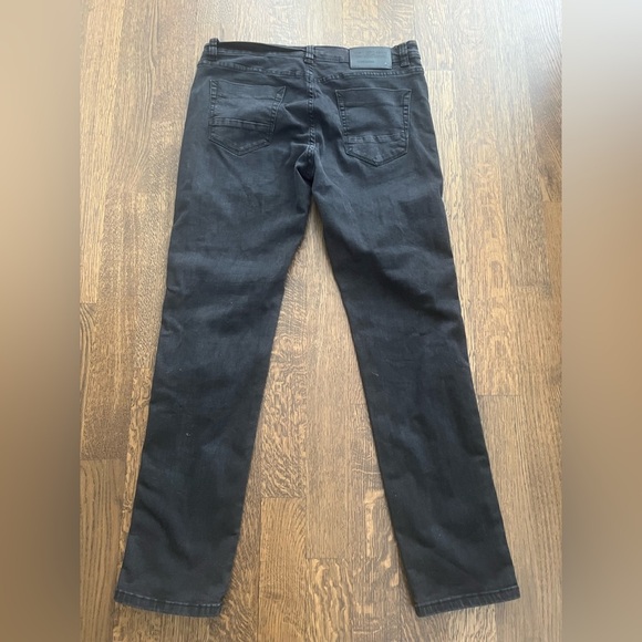 Point Zero black denim jeans white stripe Men’s size 34 - Picture 8 of 9